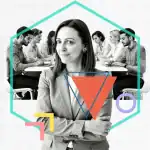 Manager HR e talenti sullo sfondo
